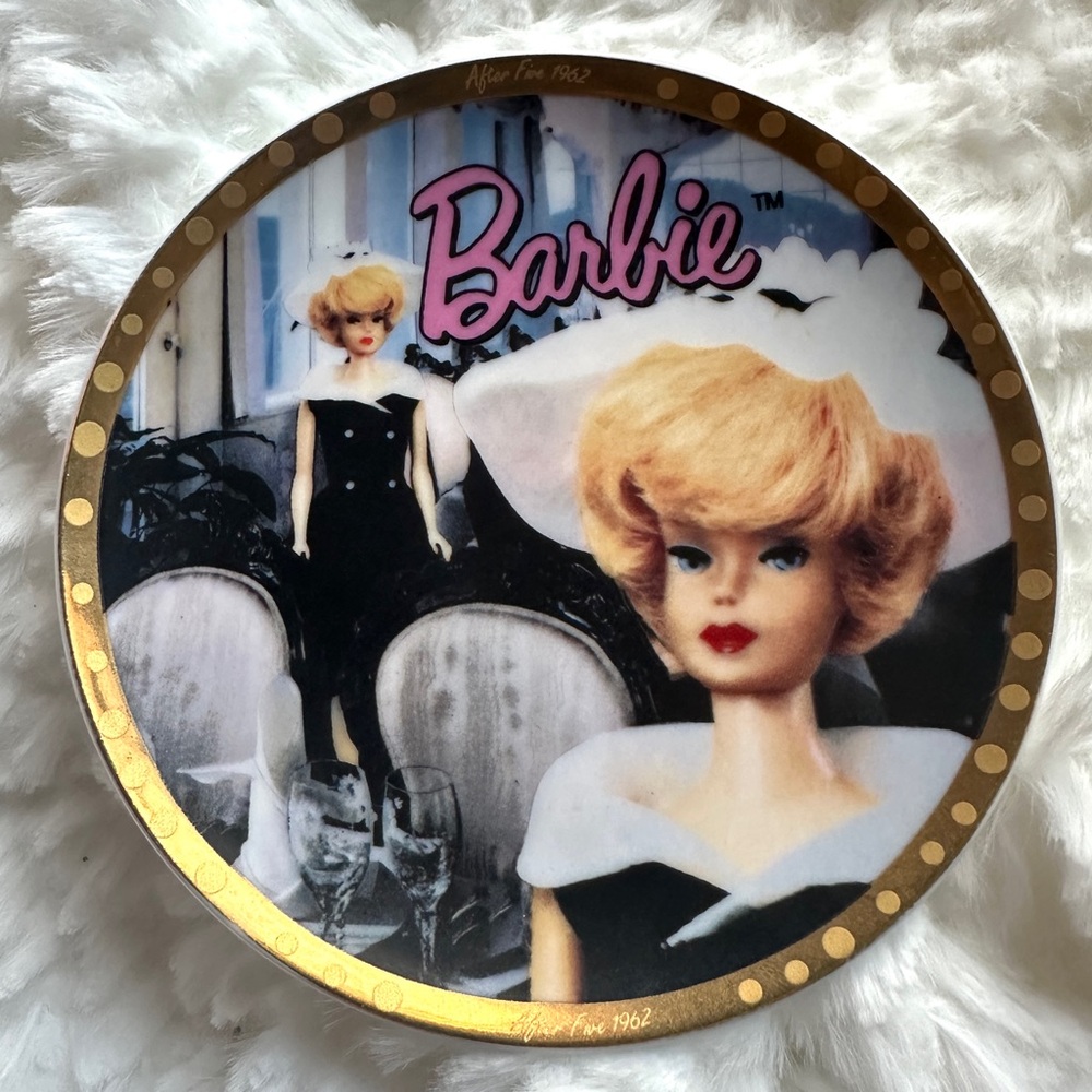 Barbie With Love Collectible Porcelain Plate Vintage